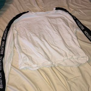 Long sleeve white reflective Hollister t shirt